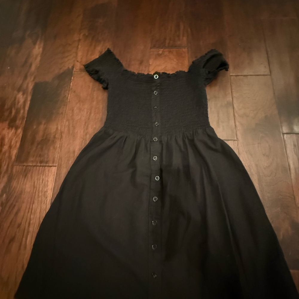 Black Off-Shoulder Sundress